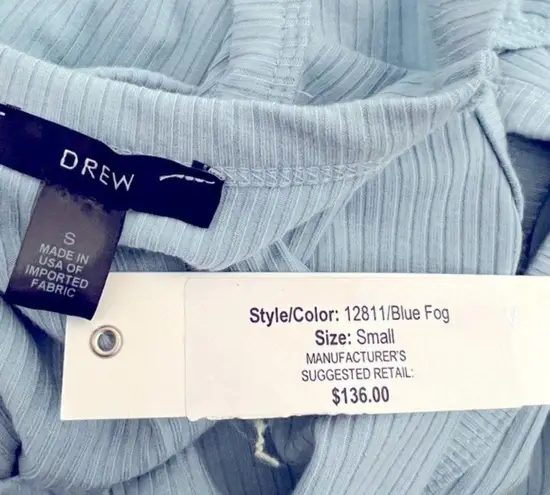 Drew Anthropologie’s Thong Bodysuit Ribbed V-Neck Top Size S NWT $136.00