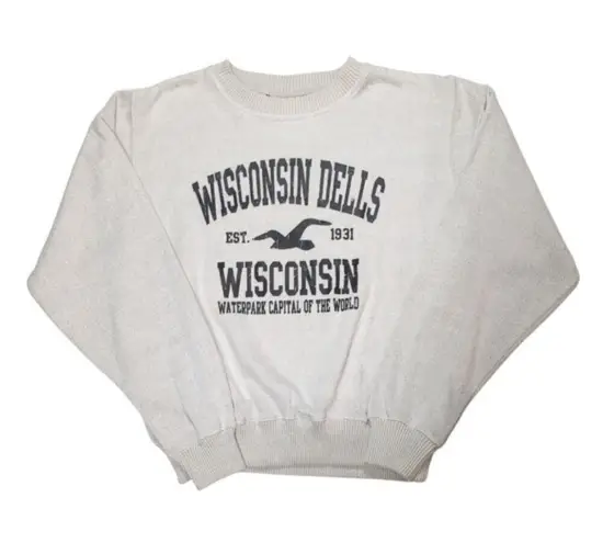 Basix of America Wisconsin Dells Sweater Sweatshirt By Cozy Fuzzy Women's Large