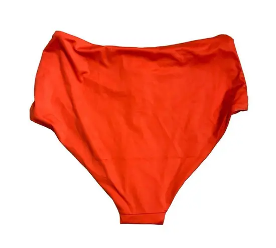 ANDIE NWT  Swim The High Waist Bottom Bikini Bottoms Siren Orange Size XS