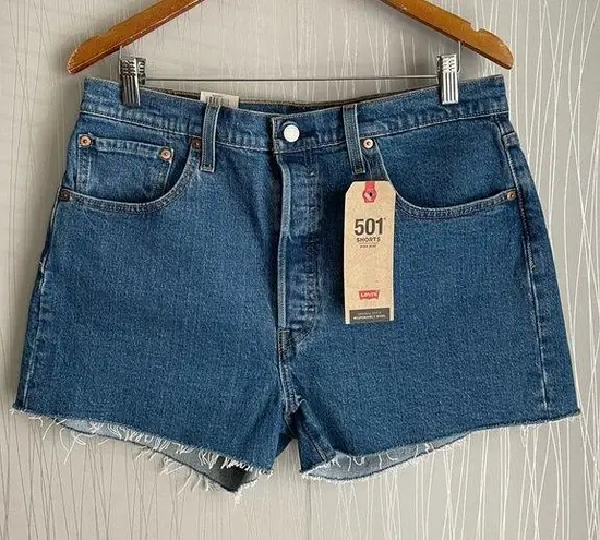 Levi's  Women's 501 Original High Rise Denim Jean Cut Off Shorts in Jive Stone