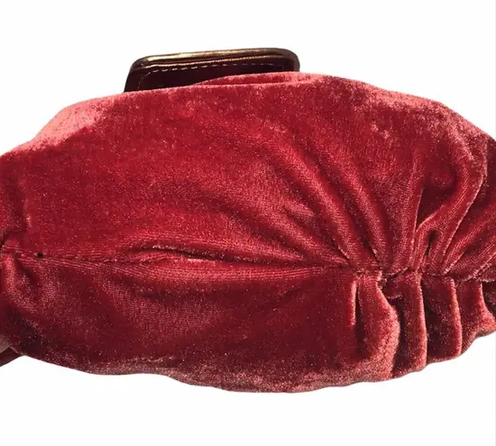 Velvety Mini Bag, Burnt Orange