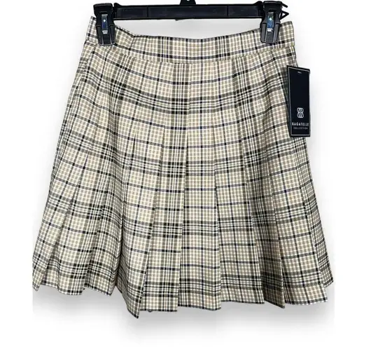 Bagatelle  Collection Pleated Tartan Schoolgirl Skirt NWT