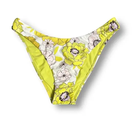 Seafolly US 6 Summer of Love High Cut Bikini Bottom Yellow Floral NWT Swim Pant