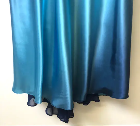 Cache Blue Ombré Evening Gown