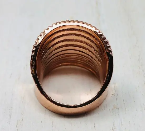 SWAROVSKI crystal* 18K GP cocktail rings size approx 7.5, NWOT