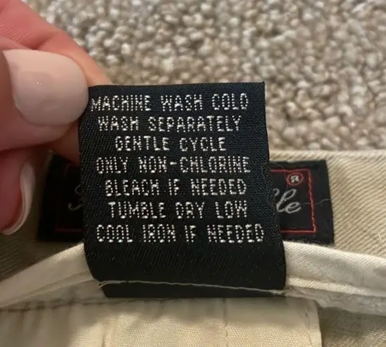 Façonnable F. By Faconnable Flat Front Khaki Chino Pants