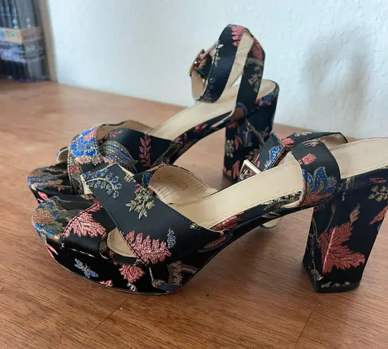 Pimkie Retro High Heels Sandals Size 9 