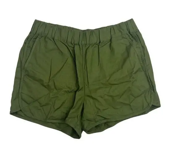 Madewell  Womens Green High Rise Elastic Waist Pull On Casual Mini Shorts Size XS