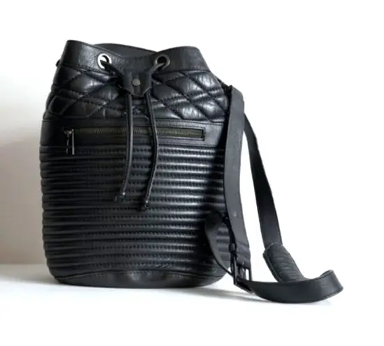 Zadig and Voltaire Bucket Drawstring Shoulder Bag Green