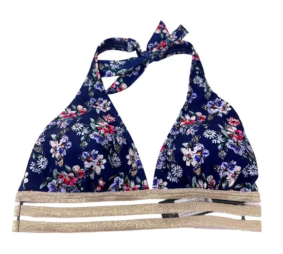 Nicole Miller New York size Small new with tags bikini top bathing suit swim Blue - Image 1