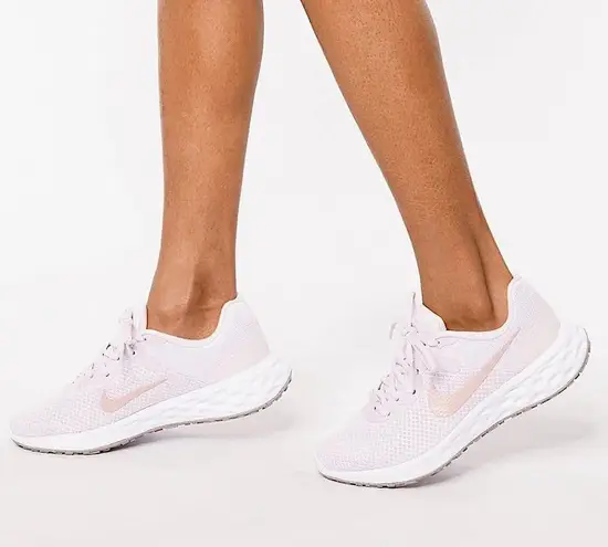 Nike  Revolution 6 Next Nature Running Shoes Light Violet Champagne Pink White 12