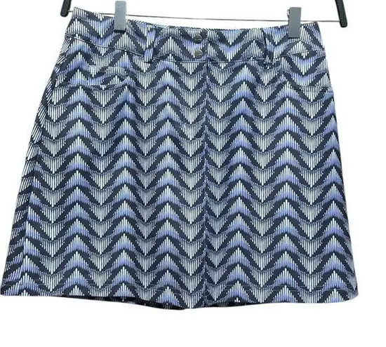 Slazenger Golf Skort lcy Purple Skirt Chevron Print 5 Pocket Skort Size 2