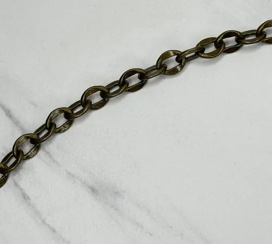 Y2K Chunky Blue Studded Flower Gold Chain Belt β¨