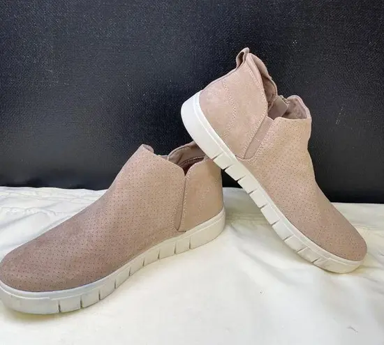 Ryka Womens Tan Suede Ankle Boots Shoes Zipper Side Size 9M SKU 6533