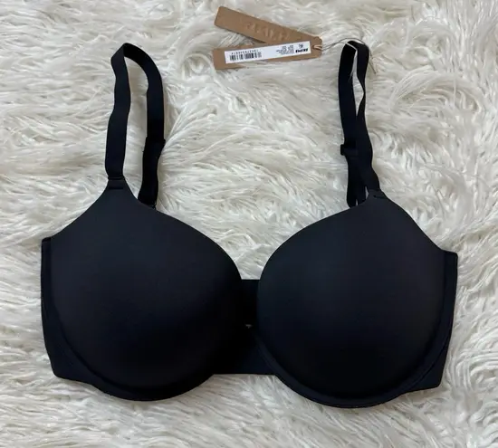 SKIMS Fits Everybody Pushup Demi Bra Onyx Size 34DD