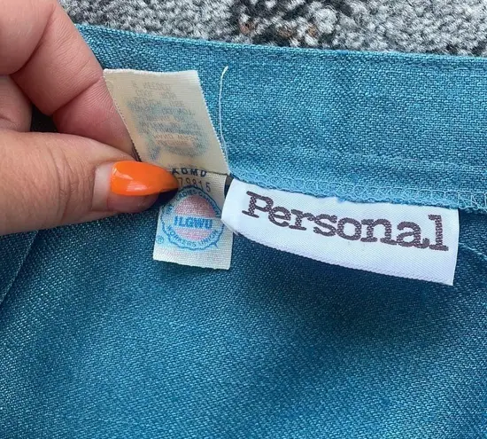 Personal Vintage Blazer & Skirt Set Teal 16