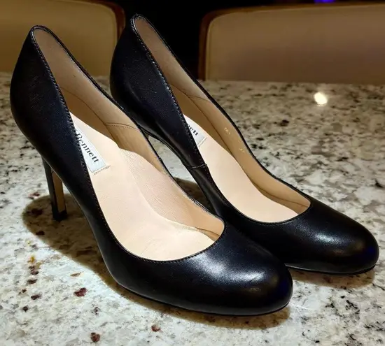 LK Bennett “Shilo” Black Leather Heels – NWT Rare Classic Court Pump Size 37 6.5