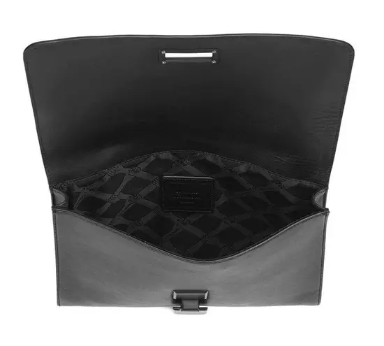 Opening Ceremony 💕💕 Nokki Leather Hand Clasp Clutch Bag Black NWT