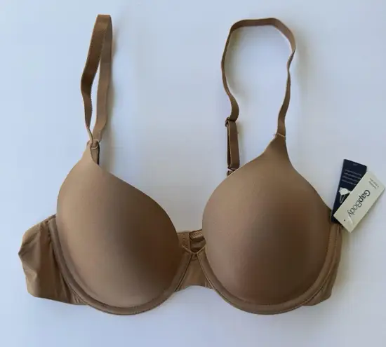 NWT Gap Body Everyday T Shirt Bra 34C Brown Chocolate Tag Free Comfort Smooth Size undefined