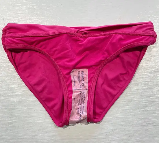 Seafolly New Solid Twist Band Hipster Bikini Swim Bottom Raspberry Pink