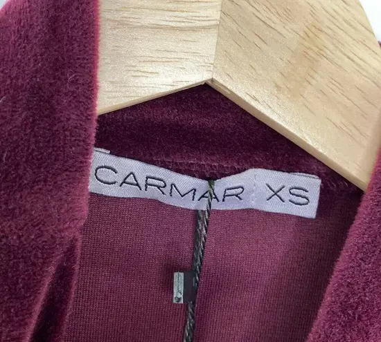 LF Carmar Purple Velour Turtleneck Sleeveless Top Women's Size X
