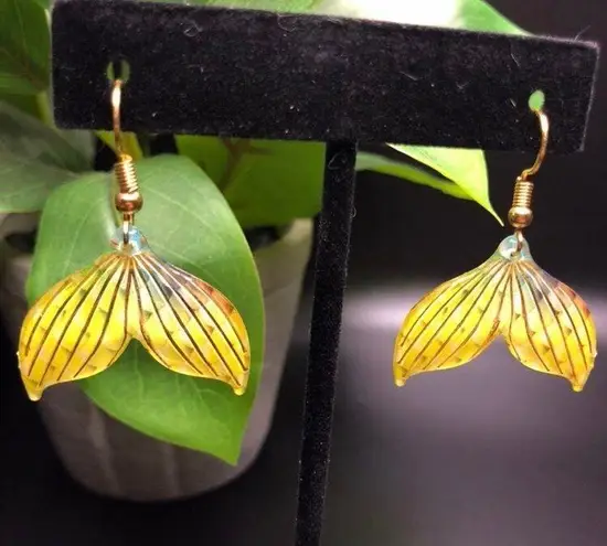Handmade Mermaid Tail / Fish Tail Earrings