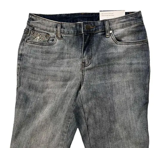 Christopher & Banks NWT, Christopher Banks Modern Fit Embroidery Detail Ankle Jeans, Sz 4