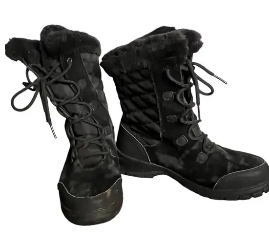 Kamik BOSTON2 women’s sz 8 impermeable waterproof winter warm faux fur suede