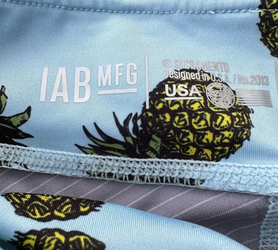 IAB MFG Pineapple shorts size small Blue