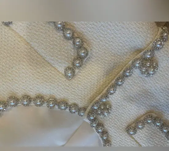 Self Portrait crystal-embellished blazer Dress