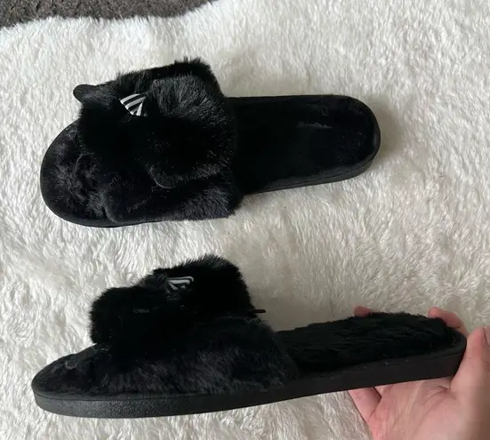Boutique Fluffy bow slide 7