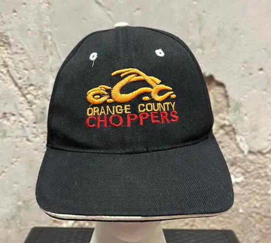 The Vintage Shop Vintage Y2K Orange County Choppers Embroidered Black Adjustable Back Cap Biker