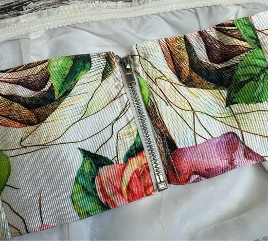 L'atiste by Amy Women's Strapless Bandeau Top S SM Small Ivory Pink Green Brown White