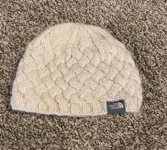 The North Face White Beanie