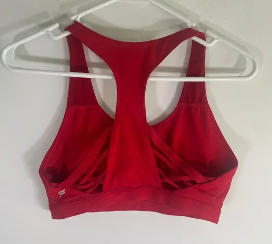 Fabletics Women’s Padded Sports Bra Red Size Medium