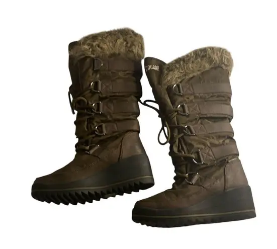 Cougar Lancaster Brown Faux Fur Winter Snow Boots Women’s 7M Waterproof Size 7