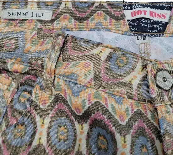 Jeans Size 18 Women's Hot Kiss Skinny Lily Jeans Southwest Pattern Gold