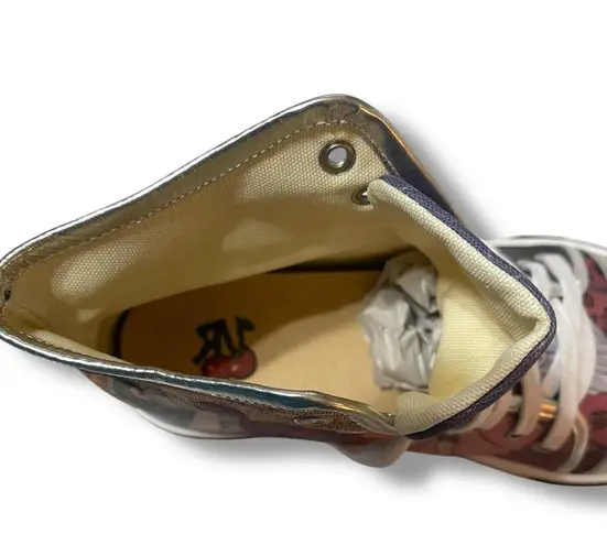 Red Needle Fashion High Top Sneakers Prince Princess Theme Size EU 37 US 6.5/7 Purple