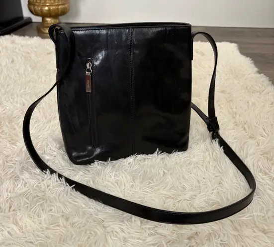 Hobo International High End Black Leather Crossbody Purse Classic Designer NEW