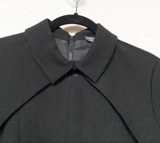 Per Se Collared Black Shift Dress Size 8