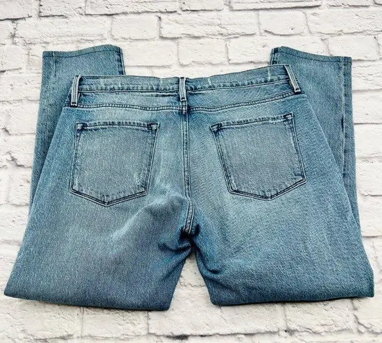 Frame  Le Garcon Jeans With Rips in Beldon Wash Size 29 Blue Stretch Mid Rise