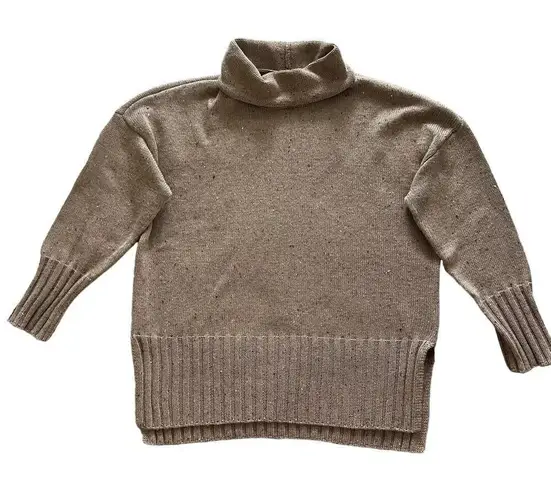 Free Assembly Women’s Small Brown Speckled Turtleneck Long Sleeve Sweater
