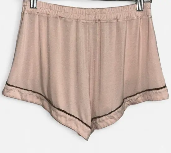 Euforia Sol Lounge | Loungewear Set | Pink Mesh Trim Top & Shorts | Size Large