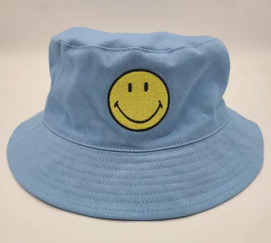 BSR By Sami Ryan Smiley Bucket Hat Blue