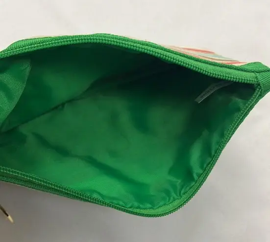 Arbonne Multicolor Wristlet Clutch Pouch Green