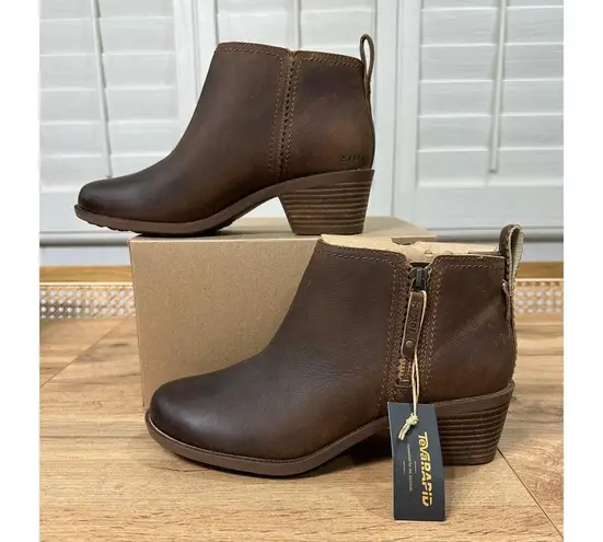 Teva Rapid Anaya Chelsea Brown Boots Waterproof Leather Size 9 NWOB Stylish Warm
