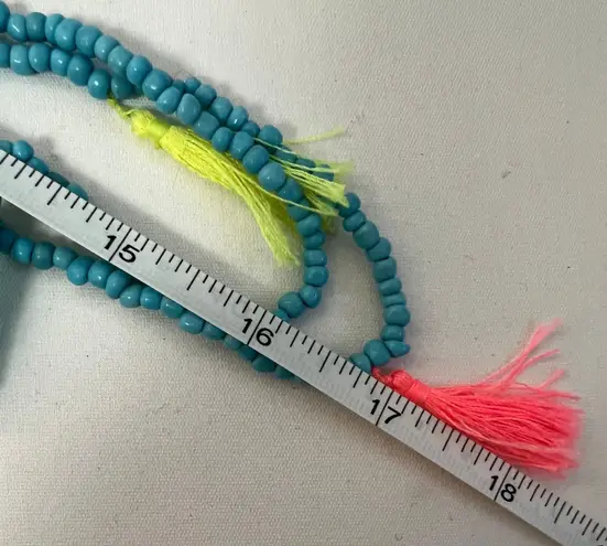 Hand Crafted Beaded Tassel Necklace NOWT