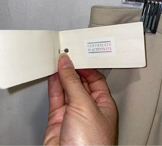 Giorgio Armani Y2K NWT silk skirt tan pencil size pockets sexy office date night