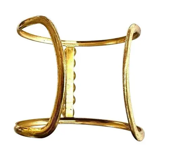 Jules Smith Pearl gold tone Bracelet Cuff