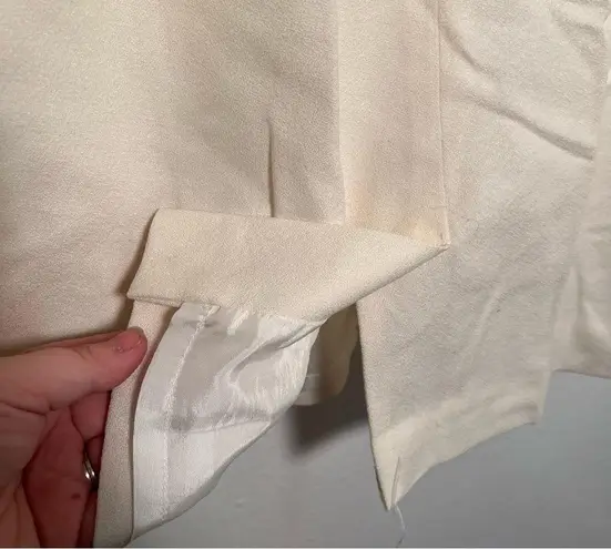 Amanda Smith Wool Pencil Skirt Cream White